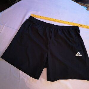 Adidas Aeroready Men's Size 2XL Elastic Waist Black Shorts